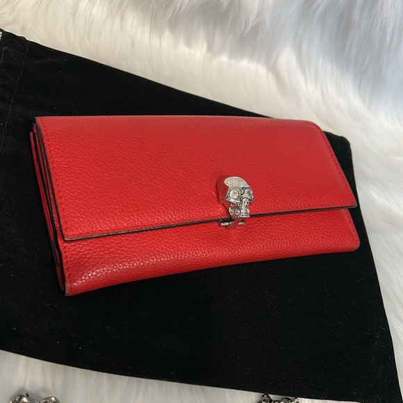 Authentic Alexander McQueen Skull Wallet / WOC - Picture 17 of 17